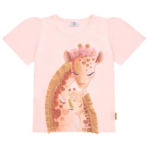 Hust&Claire Alma T-shirt Rose Beach | Lyserød | 98 cm