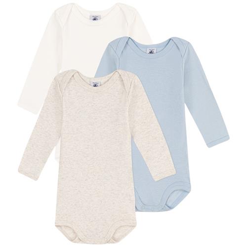 Petit Bateau 3-pak Baby-bodyer Montelimar Chine | Beige | 6 months