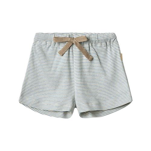 Wheat GOTS Vic Shorts I Jersey Blue Stripe | Blå | 68 cm