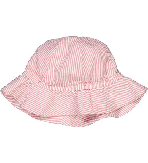 MÃ¼sli Sommerhat - Seersucker - Balsam Cream/Bubblegum