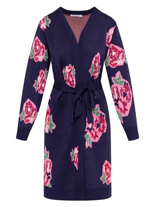 Quiosque Cardigan  natblå / grøn / lys pink / rød