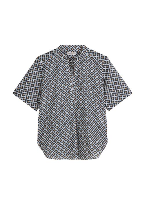 Marc O'Polo Bluse  marin / lyseblå / lysegrå / orange