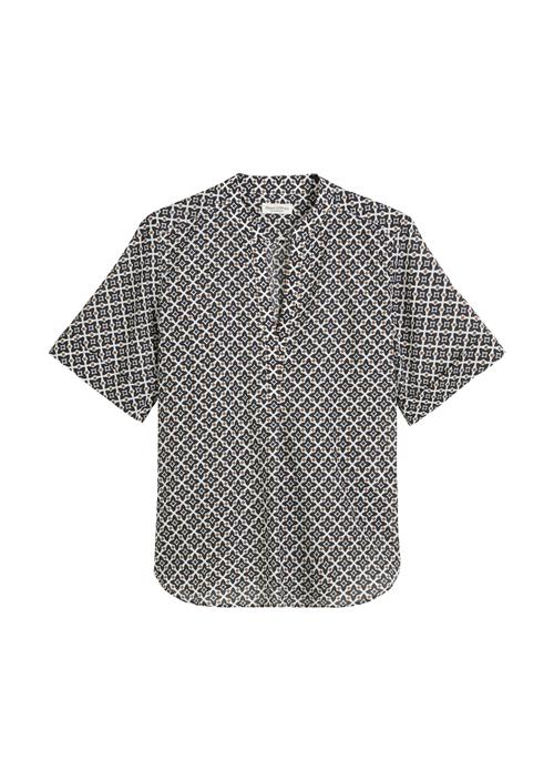 Marc O'Polo Bluse  marin / brun / hvid