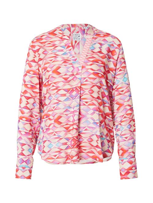 Emily Van Den Bergh Bluse  lyseblå / violetblå / pudder / lys pink