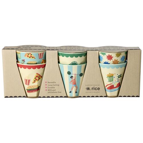 RICE A/S 6-Pack Small Kopper I Melamin Mint Fun Fair One Size    One Size  Unisex