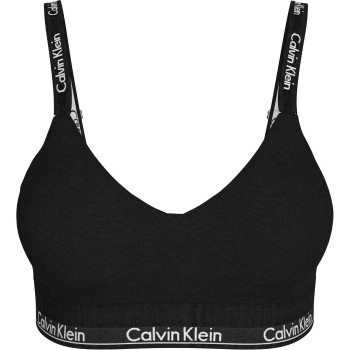 Calvin Klein Bh Modern Cotton Light Lined Bralette Sort Large Dame
