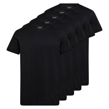 Claudio 5P Cotton T-Shirt Sort bomuld Large Herre