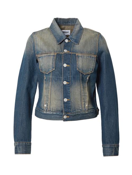 Se WEEKDAY Overgangsjakke 'Reseda'  blue denim ved About You