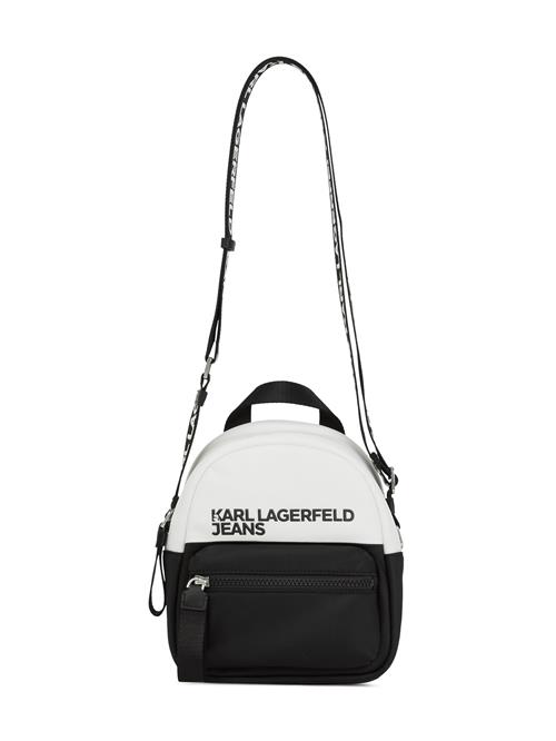 KARL LAGERFELD JEANS Skuldertaske  sort / hvid
