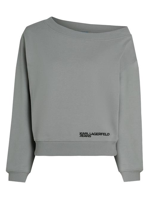 KARL LAGERFELD JEANS Sweatshirt  grå / sort