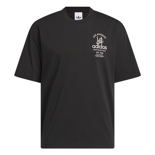 ADIDAS ORIGINALS Bluser & t-shirts 'Adidas Sports Design GFX'  sort / hvid