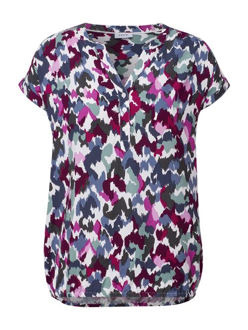 CECIL Bluse  natblå / grøn / mørk pink / hvid