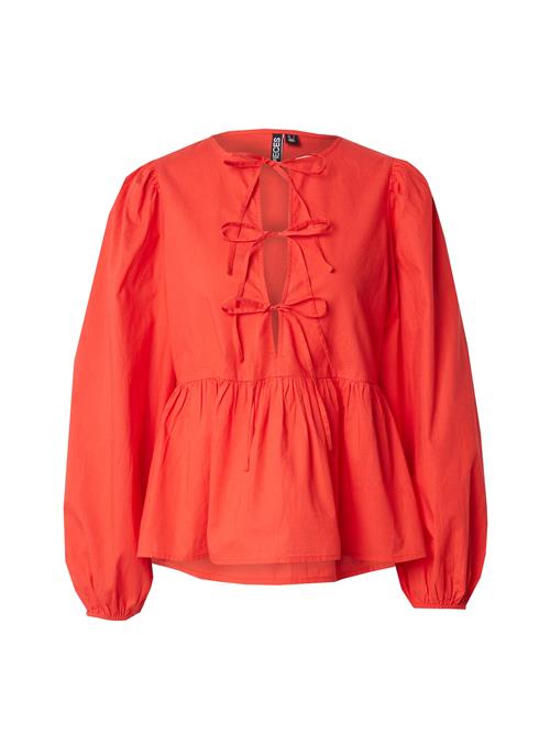 PIECES Bluse 'PCJOLLY'  knaldrød