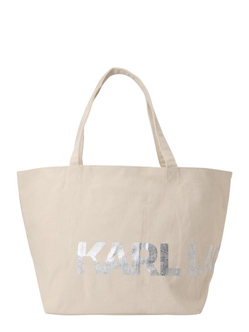 Karl Lagerfeld Shopper 'ESSENTIAL'  sølv / offwhite