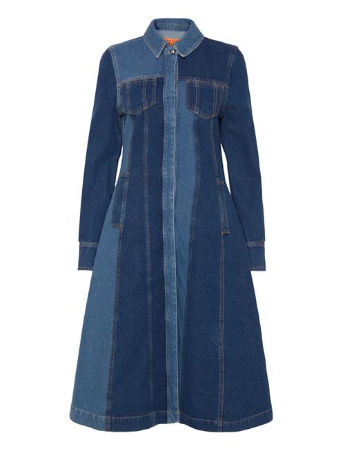 Long Sleeve Denim Dress, 2301 Denim STINE GOYA Blue