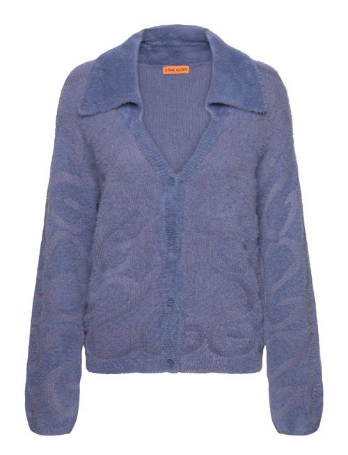 Long Sleeve Cardigan, 2326 Fluffy K STINE GOYA Blue