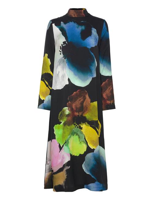Long Sleeve Midi Dress, 2263 Dry Vi STINE GOYA Patterned