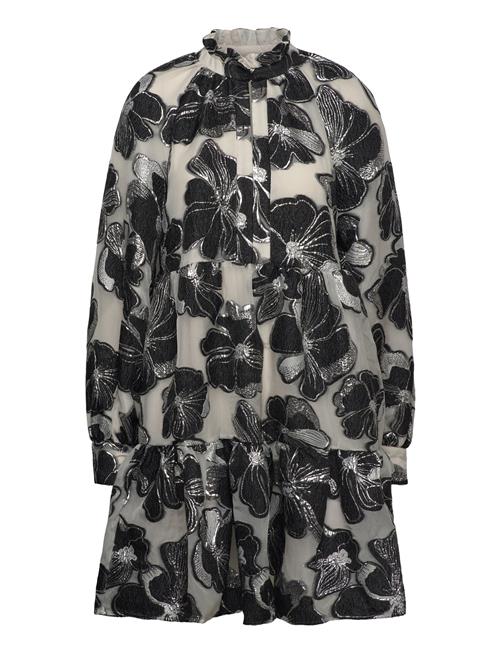 Tier Voluminous Ruffle Mini Dress, STINE GOYA Black