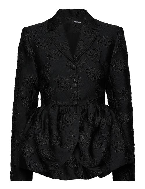 Jacquard Draped Blazer ROTATE Birger Christensen Black