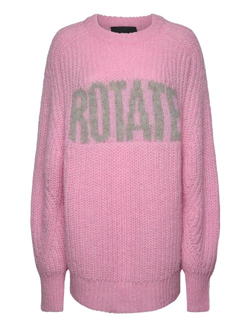 Knitted Logo Sweater ROTATE Birger Christensen Pink