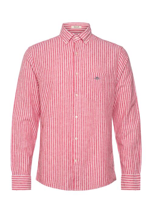 Reg Cotton Linen Stripe Shirt GANT Red