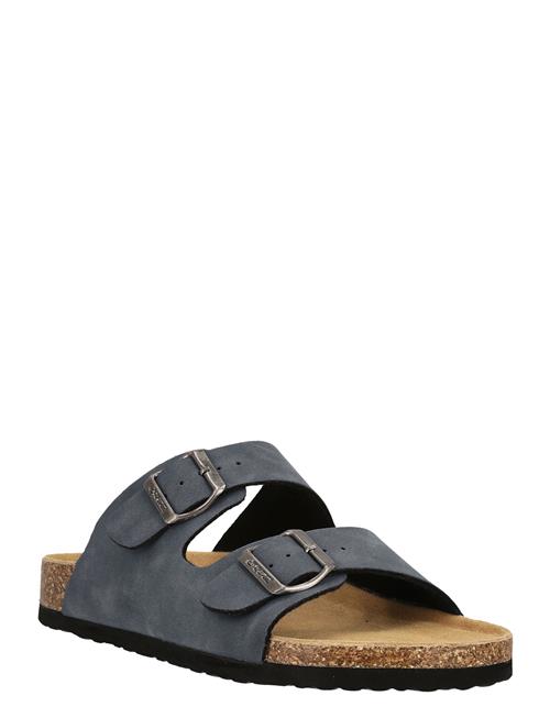 Cosimo Leather Cork Sandal Cruz Blue