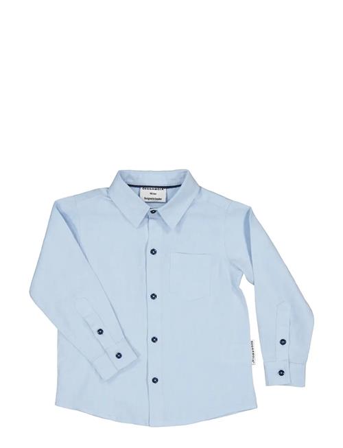 Linen Shirt L.s Geggamoja Blue