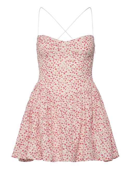 Estie Embroidered Mini Dress Bardot Red