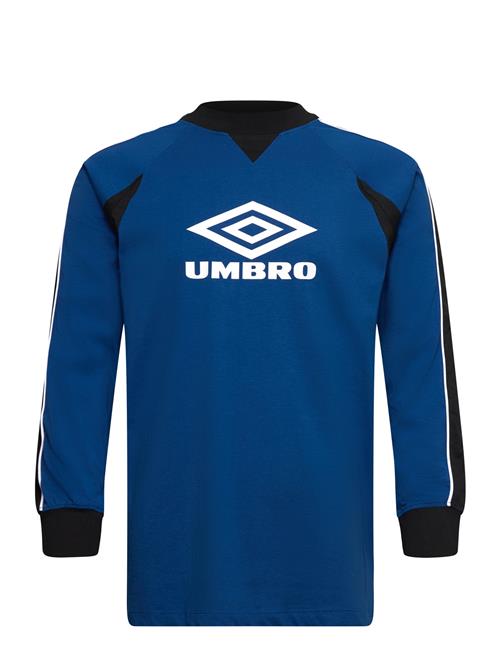 Panelled Ls Tee Umbro Blue