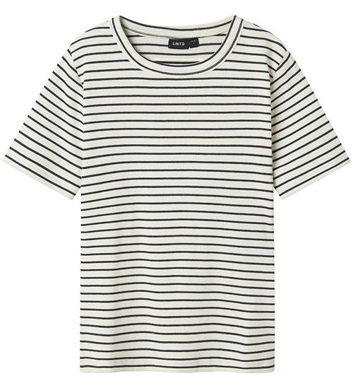 LMTD T-shirt - NlfHinaja - Dark Grey Melange/White Stripes