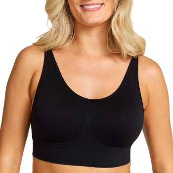 Damella BH Zoe Soft Bra Sort polyamid XS/S Dame