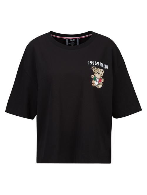 19V69 ITALIA Oversized bluse 'Petonia Italia Teddy'  sand / rød / sort / hvid