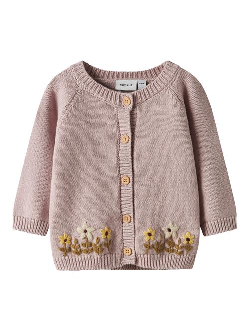 NAME IT Cardigan 'NBFKAMMA'  gul / oliven / lilla / hvid