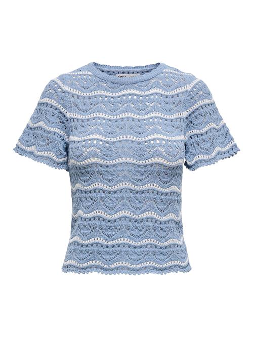 ONLY Pullover 'ONLAnna Sofia'  lyseblå / hvid