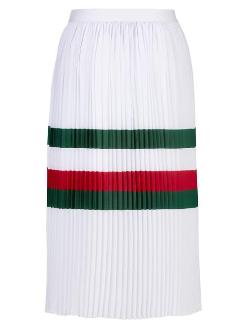 19V69 ITALIA Nederdel 'Ariella'  mørkegrøn / mørkerød / hvid