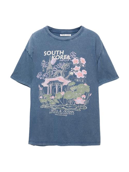 Pull&Bear Shirts  blå / lysegrøn / pink / hvid