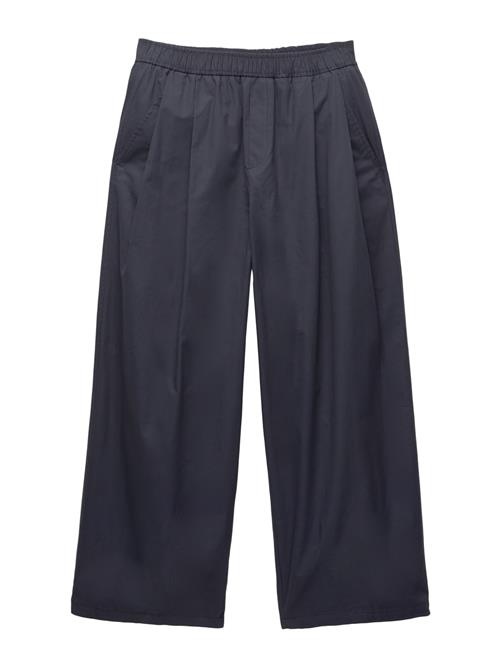 Pull&Bear Bukser med lægfolder  marin