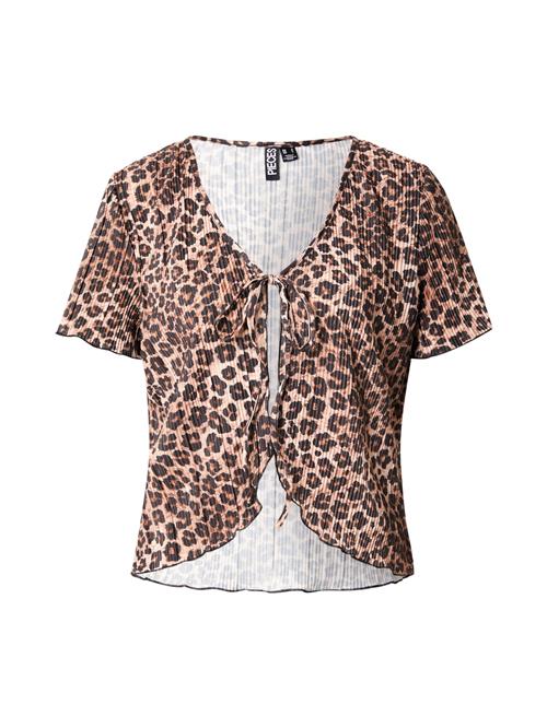 PIECES Bluse 'PCAMBER'  brun / sort