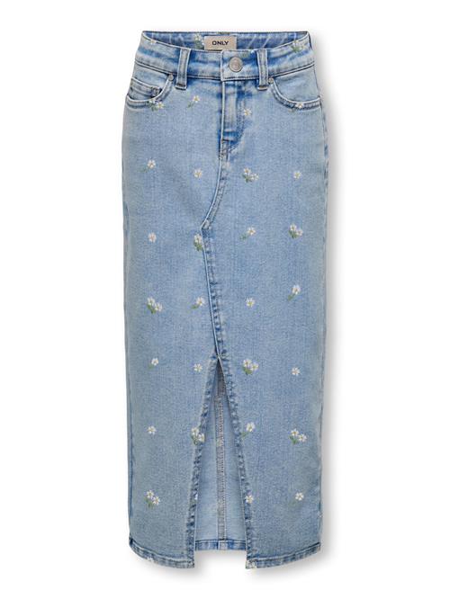 ONLY GIRLS Nederdel  blue denim / lysegrøn / hvid