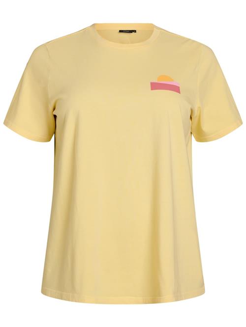 Zizzi Shirts 'EWinna'  citron / pitaya