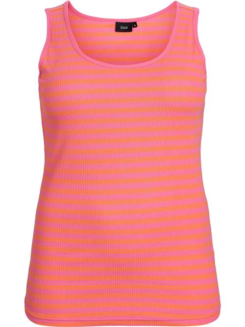 Zizzi Overdel 'Caamilla'  mørkeorange / lys pink