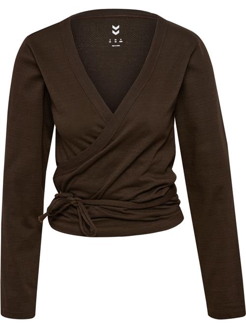 Hummel Funktionsbluse  brun / hvid