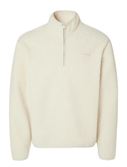 Slhstorm Fleece High Neck Sweat Selected Cream