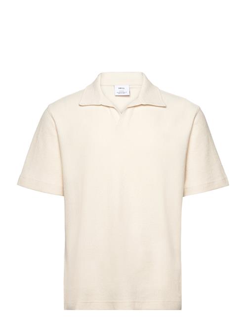 Regular-Fit Textured Polo Shirt Mango Cream