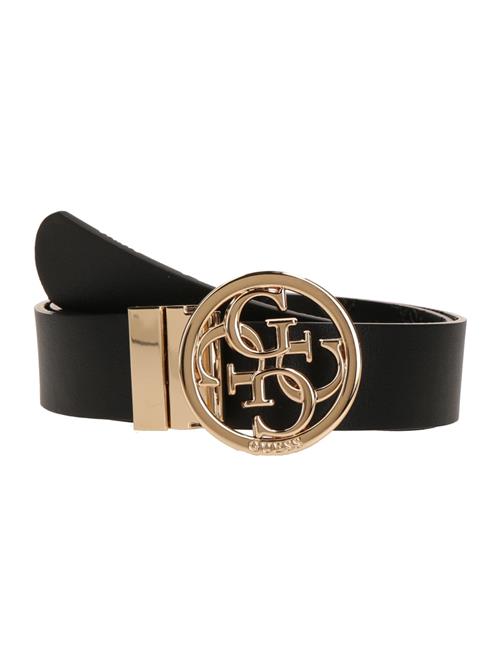 GUESS Bælte 'PHOEBE NOT ADJ & REV H35'  guld / sort