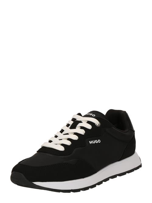 HUGO Sneaker low 'Icelin_Runm'  creme / sort