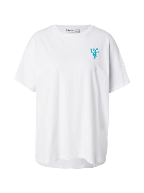 Se PIECES Shirts 'PCALIFI FASTTRACK'  grøn / lyserød / rød / hvid ved About You