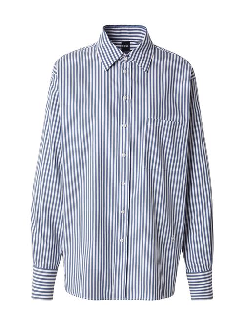 BOSS Bluse 'Saturday_1'  lyseblå / hvid