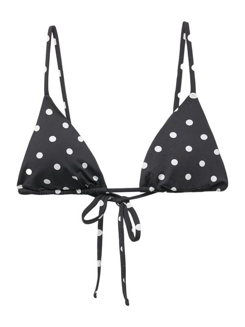 Pull&Bear Bikinioverdel  sort / hvid