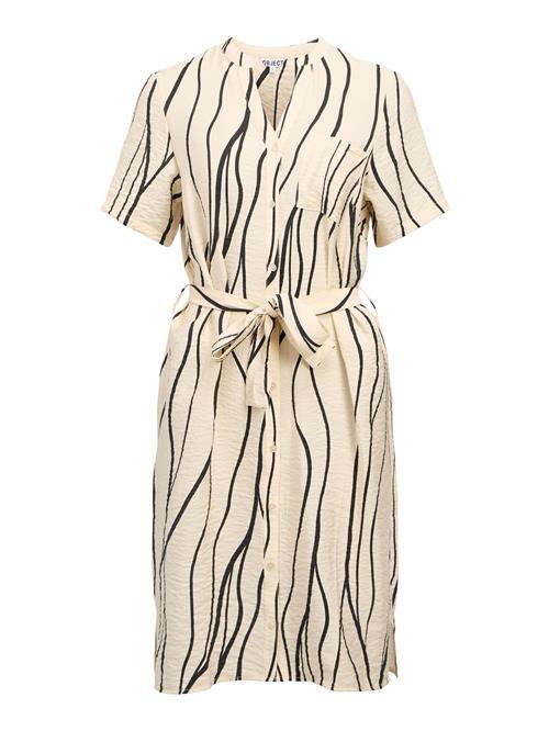 OBJECT Kjole 'OBJJacira'  beige / sort